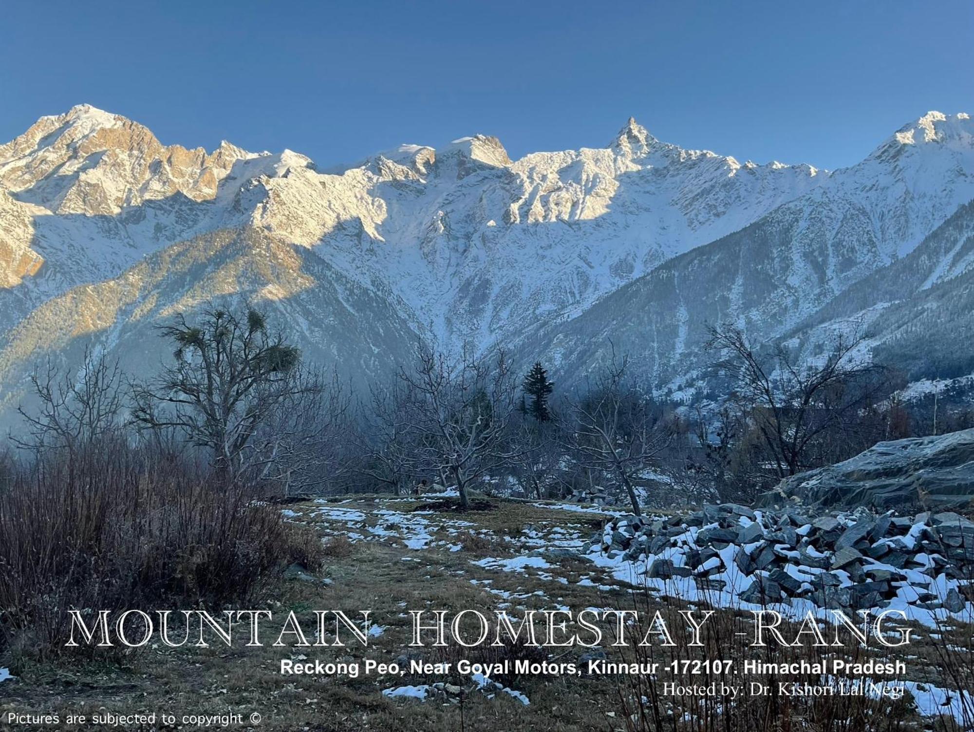 Mountain Home Stay -Rang, At Reckong Peo - Kalpa, Near Goyal Motors, Way To Petrol Pump At Itbp Quarters Zewnętrze zdjęcie