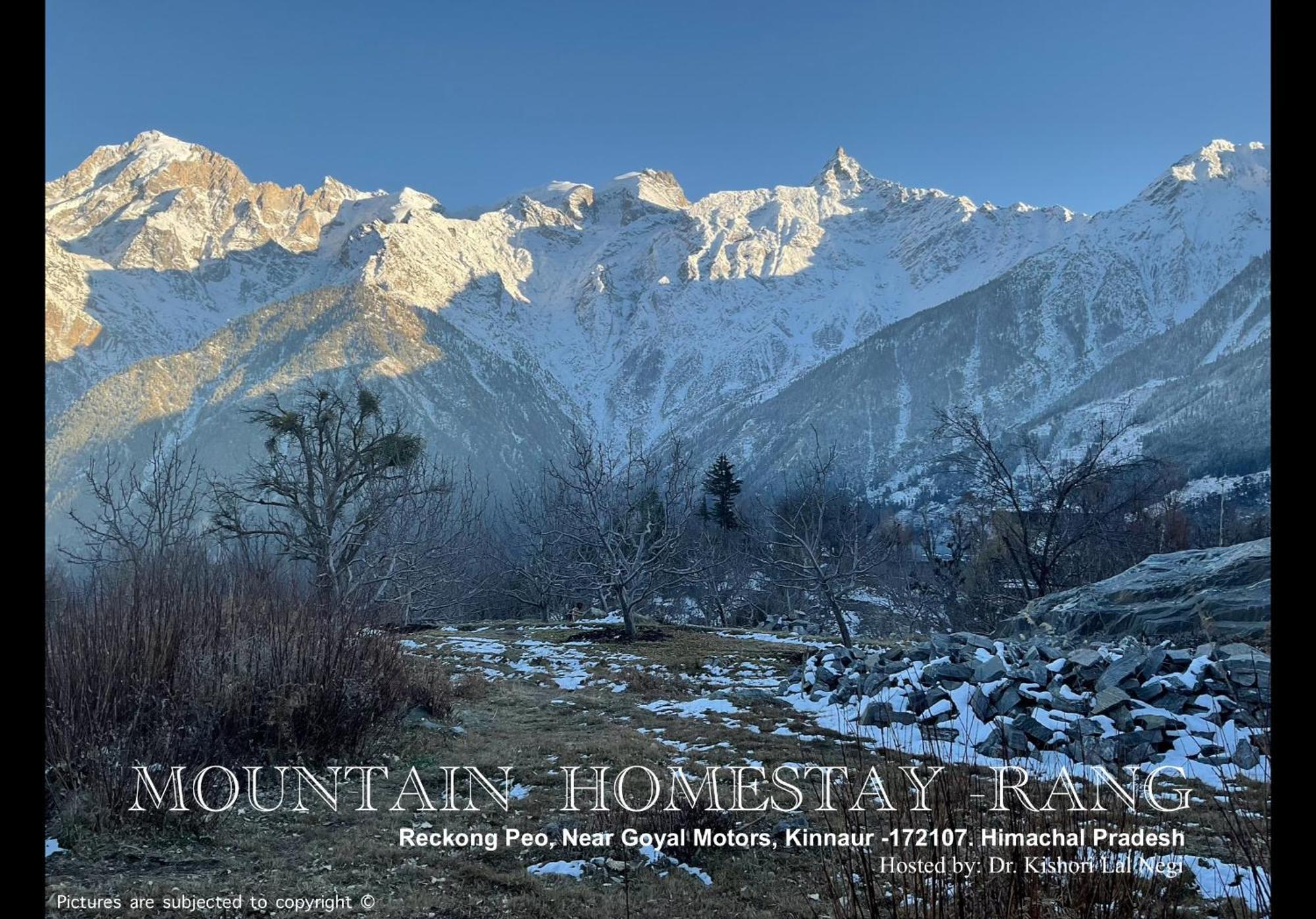 Mountain Home Stay -Rang, At Reckong Peo - Kalpa, Near Goyal Motors, Way To Petrol Pump At Itbp Quarters Zewnętrze zdjęcie